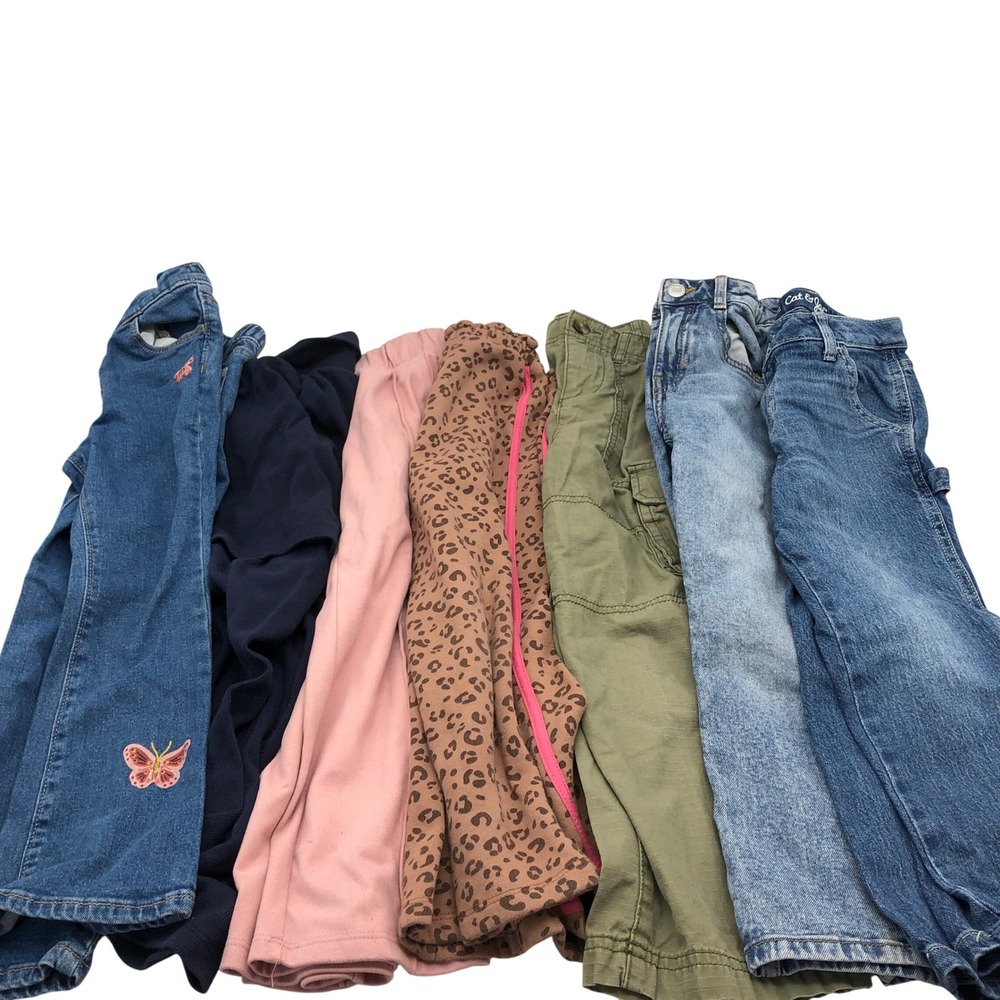 Girls 5T Jeans Pants BUNDLE Fall Winter Old Navy H&M Gap Baggy Flare Straight